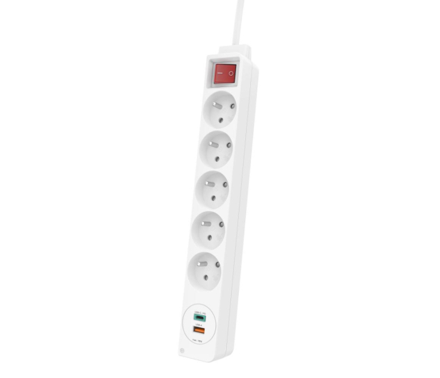 Hama Listwa zasilająca - 5 gniazd, USB-C, USB-A - 1177339 - zdjęcie